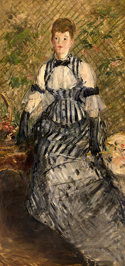 93-Édouard Manet, Donna in abito da sera, 1877 - Museo Solomon R. Guggenheim  
